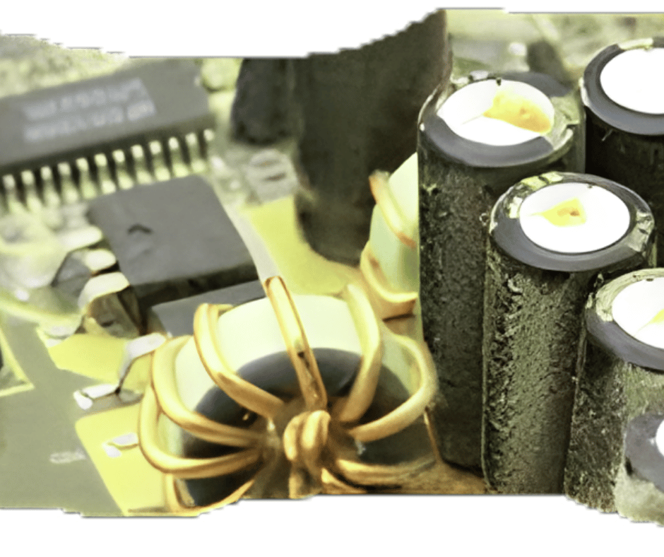 Fuite d'électrolyte sur un condensateur